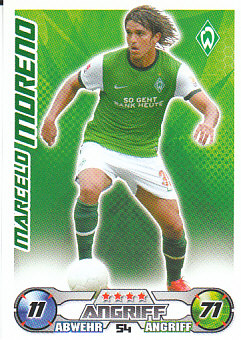Marcelo Moreno Werder Bremen 2009/10 Topps MA Bundesliga #54